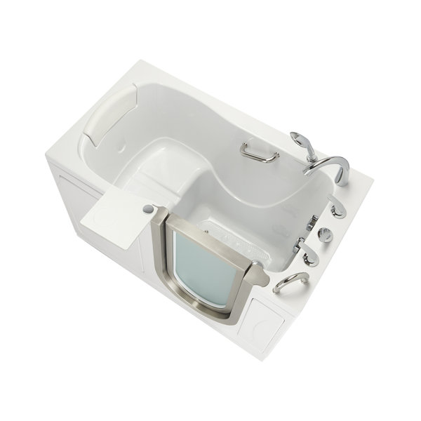 Ella Walk In Bath Royal 32"x52" Acrylic Soaking WalkInBathtub, Heated